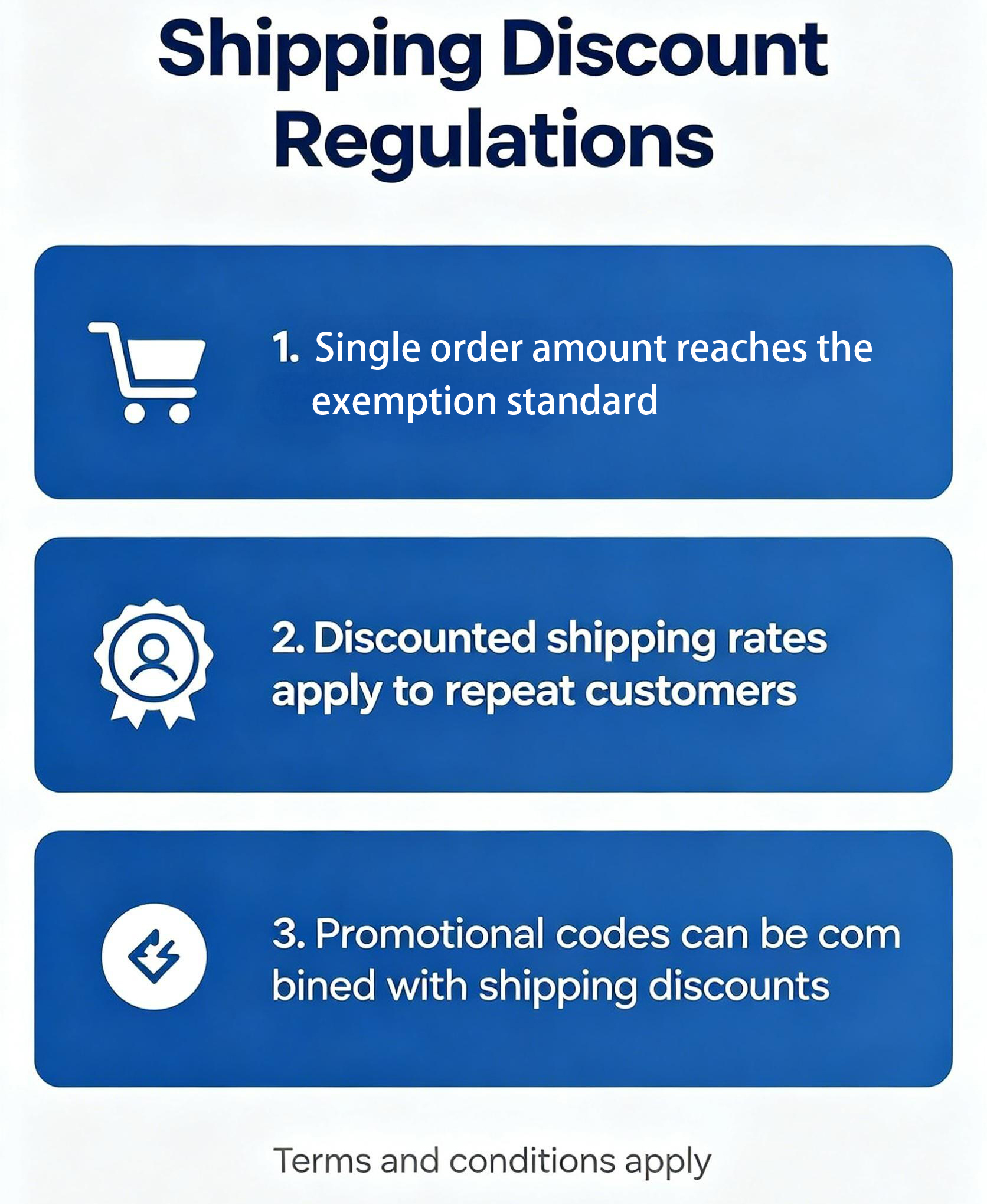 Shipping Discounts and Free Shipping Policy